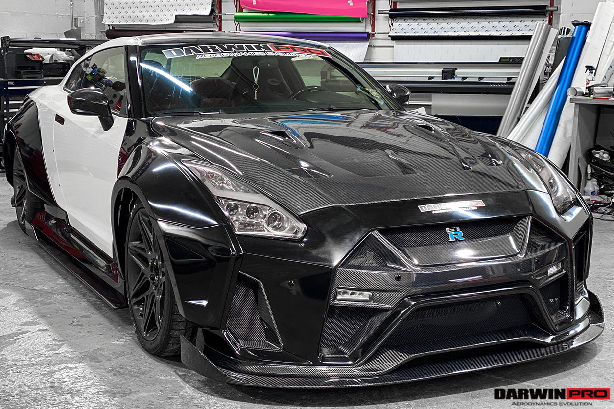2008 - 2022 Nissan GTR R35 CBA & DBA & EBA BKSSII Style Carbon Fiber Hood