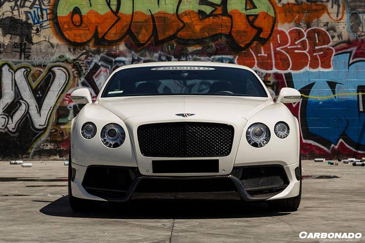 2012 - 2015 Bentley Continental  V8 GT/GTC/V8S - W12 GT/GTC/SPEED VRS Style Carbon Fiber Front Bumper