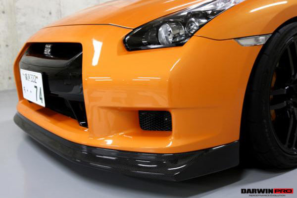 2008 - 2011 Nissan GTR R35 CBA ZEL Style Carbon Fiber Front Lip