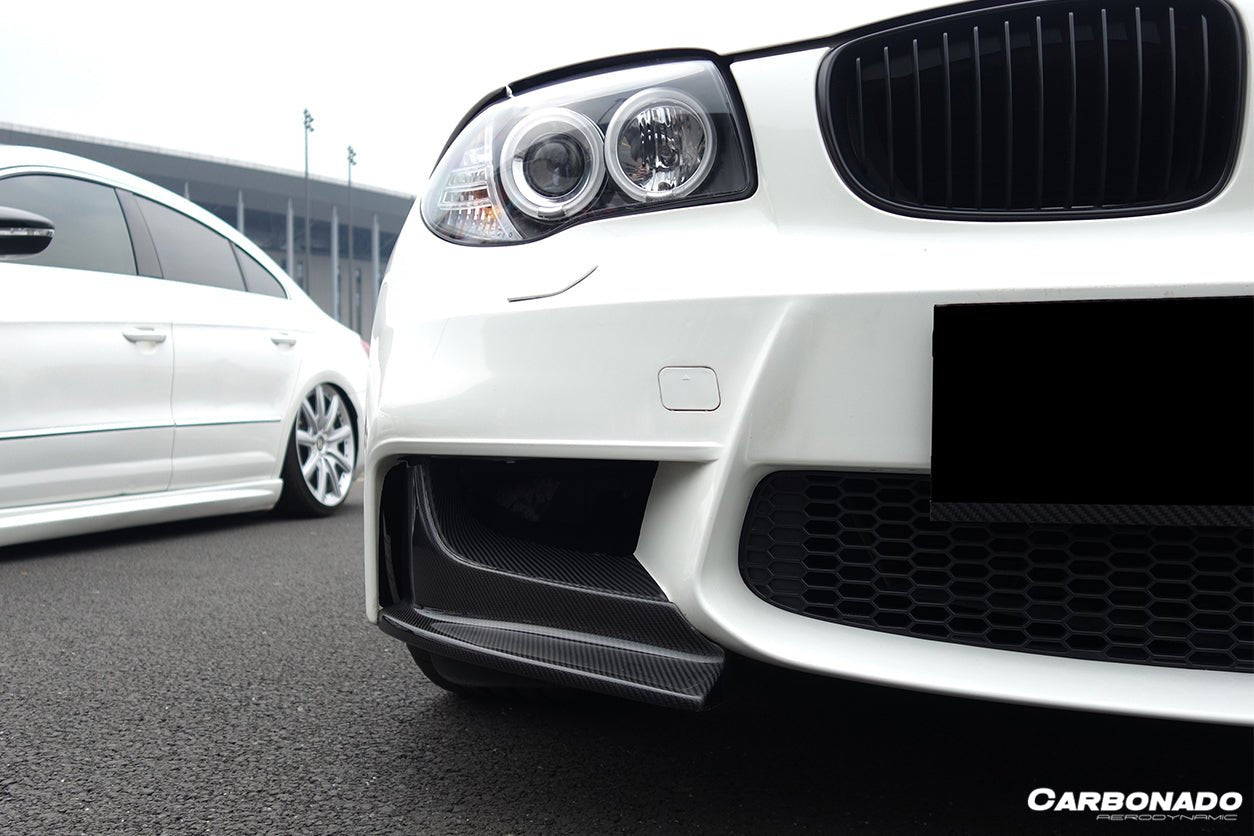 2008-2013 BMW 1M AF Style Carbon Fiber Front Lip Spiliter