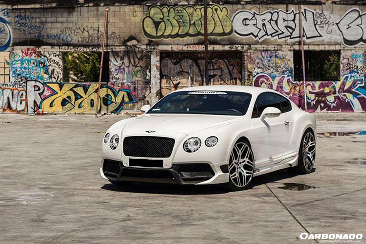 2012 - 2015 Bentley Continental  V8 GT/GTC/V8S - W12 GT/GTC/SPEED VRS Style Carbon Fiber Front Bumper