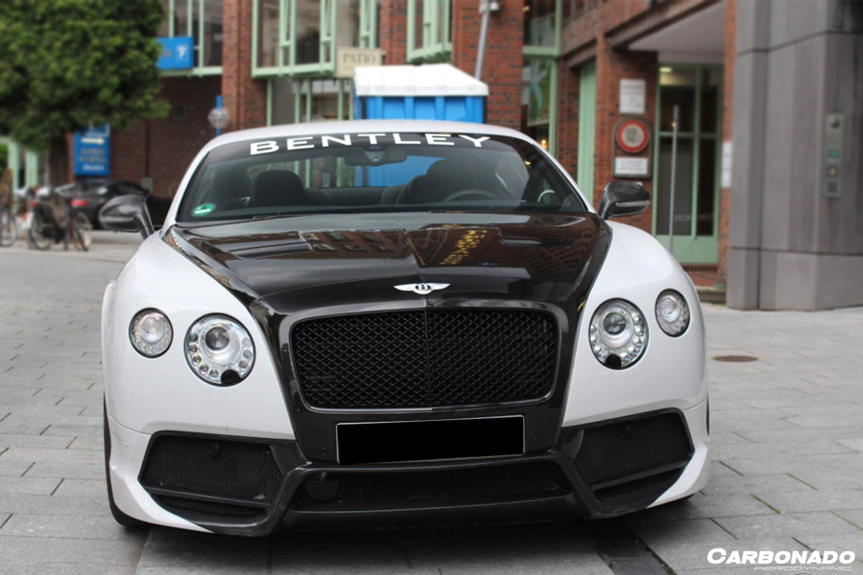 2012 - 2015 Bentley Continental  V8 GT/GTC/V8S - W12 GT/GTC/SPEED VRS Style Carbon Fiber Front Bumper