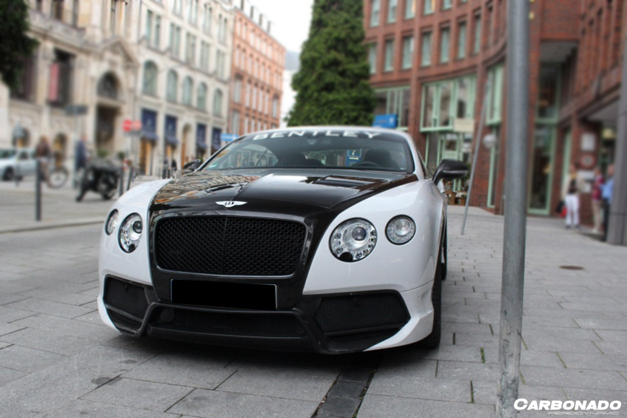 2012 - 2015 Bentley Continental  V8 GT/GTC/V8S - W12 GT/GTC/SPEED VRS Style Carbon Fiber Front Bumper