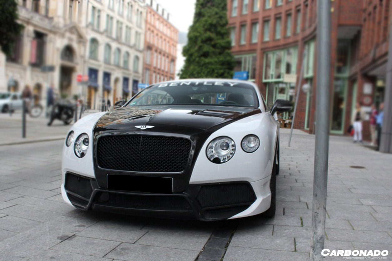 2012 - 2015 Bentley Continental V8 GT/GTC/V8S - W12 GT/GTC/SPEED VRS Style Carbon Fiber Front Bumper
