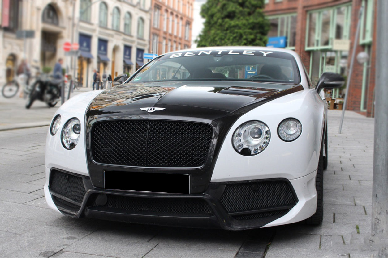 2012 - 2015 Bentley Continental  V8 GT/GTC/V8S - W12 GT/GTC/SPEED VRS Style Carbon Fiber Front Bumper