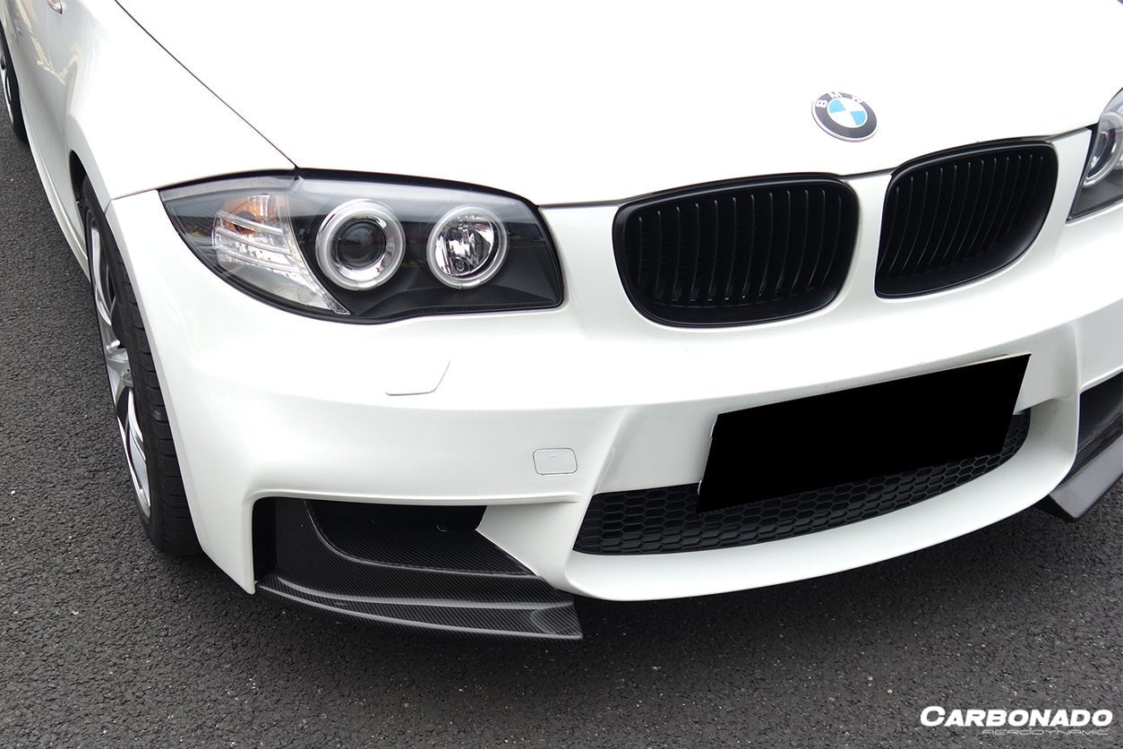 2008-2013 BMW 1M AF Style Carbon Fiber Front Lip Spiliter