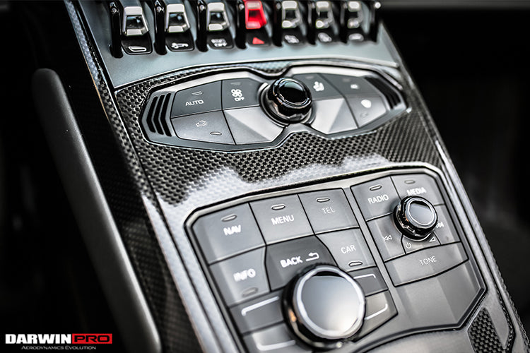 2015 - 2023 Lamborghini Huracan LP610 & LP580 & EVO Autoclave Carbon Fiber Center Console Border Trim