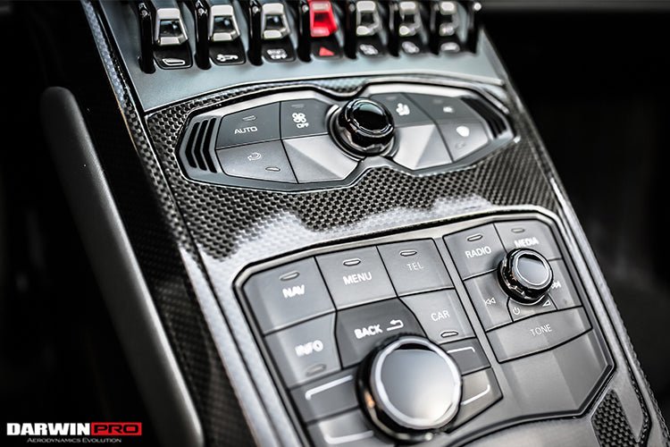 2015 - 2023 Lamborghini Huracan LP610 & LP580 & EVO Autoclave Carbon Fiber Center Console Border Trim
