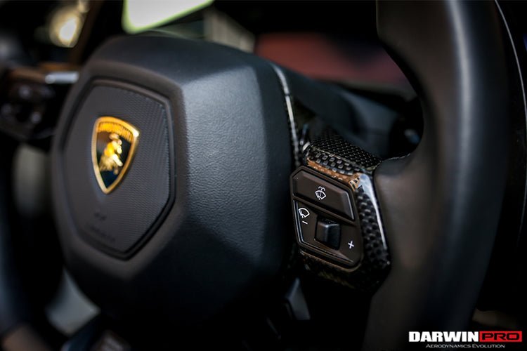 2015 - 2023 Lamborghini Huracan LP610 & LP580 & EVO Autoclave Carbon Fiber Center Steering Wheel Trim