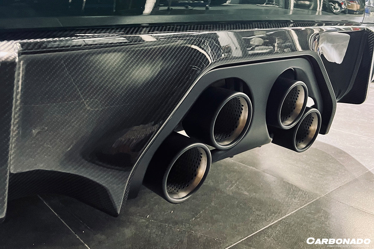 2021-2025 BMW M3 G80 MP Style DRY Carbon Fiber Middle Rear Lip with Winglets