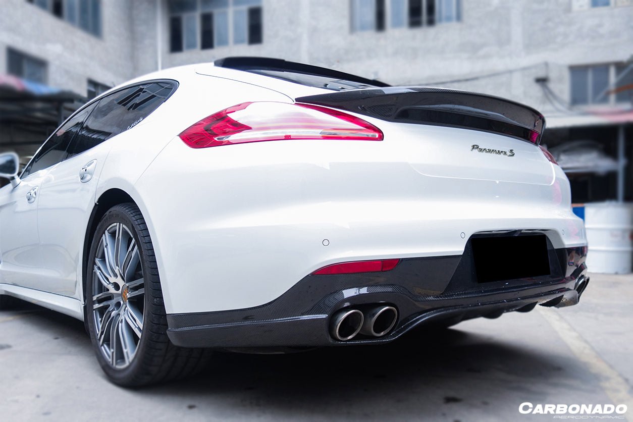 2013 - 2016 Porsche Panamera 970.2 TAS Style Carbon Fiber Trunk Spoiler