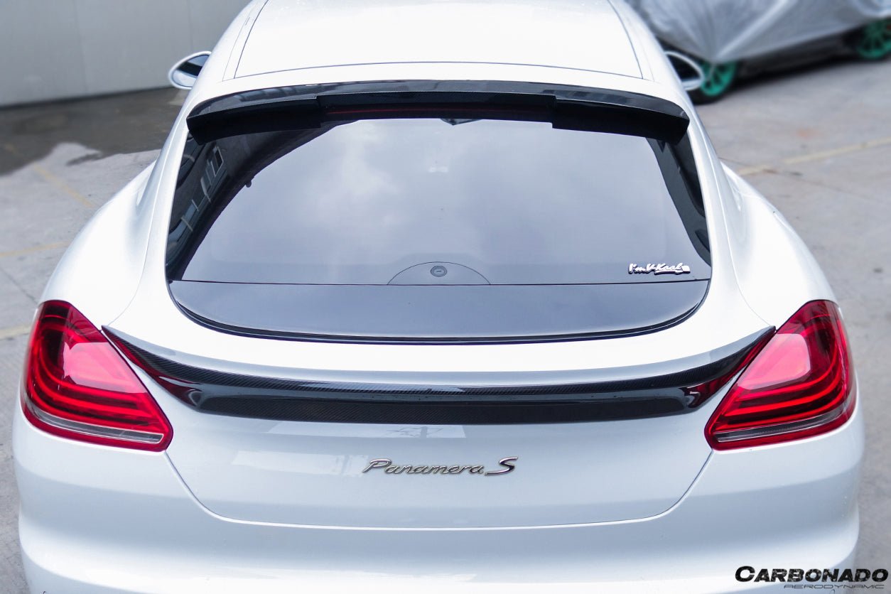 2013 - 2016 Porsche Panamera 970.2 TAS Style Carbon Fiber Roof Spoiler