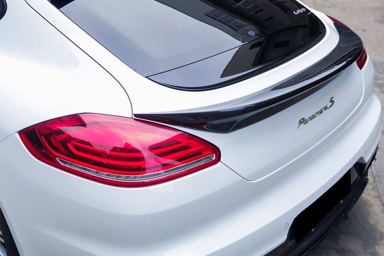 2013 - 2016 Porsche Panamera 970.2 TAS Style Carbon Fiber Trunk Spoiler
