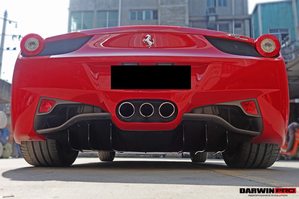 2010 - 2015 Ferrari 458 Coupe/Spyder Carbon Fiber Rear Diffuser