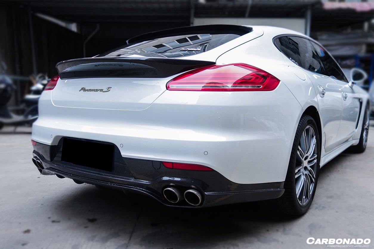 2013 - 2016 Porsche Panamera 970.2 TAS Style Carbon Fiber Trunk Spoiler