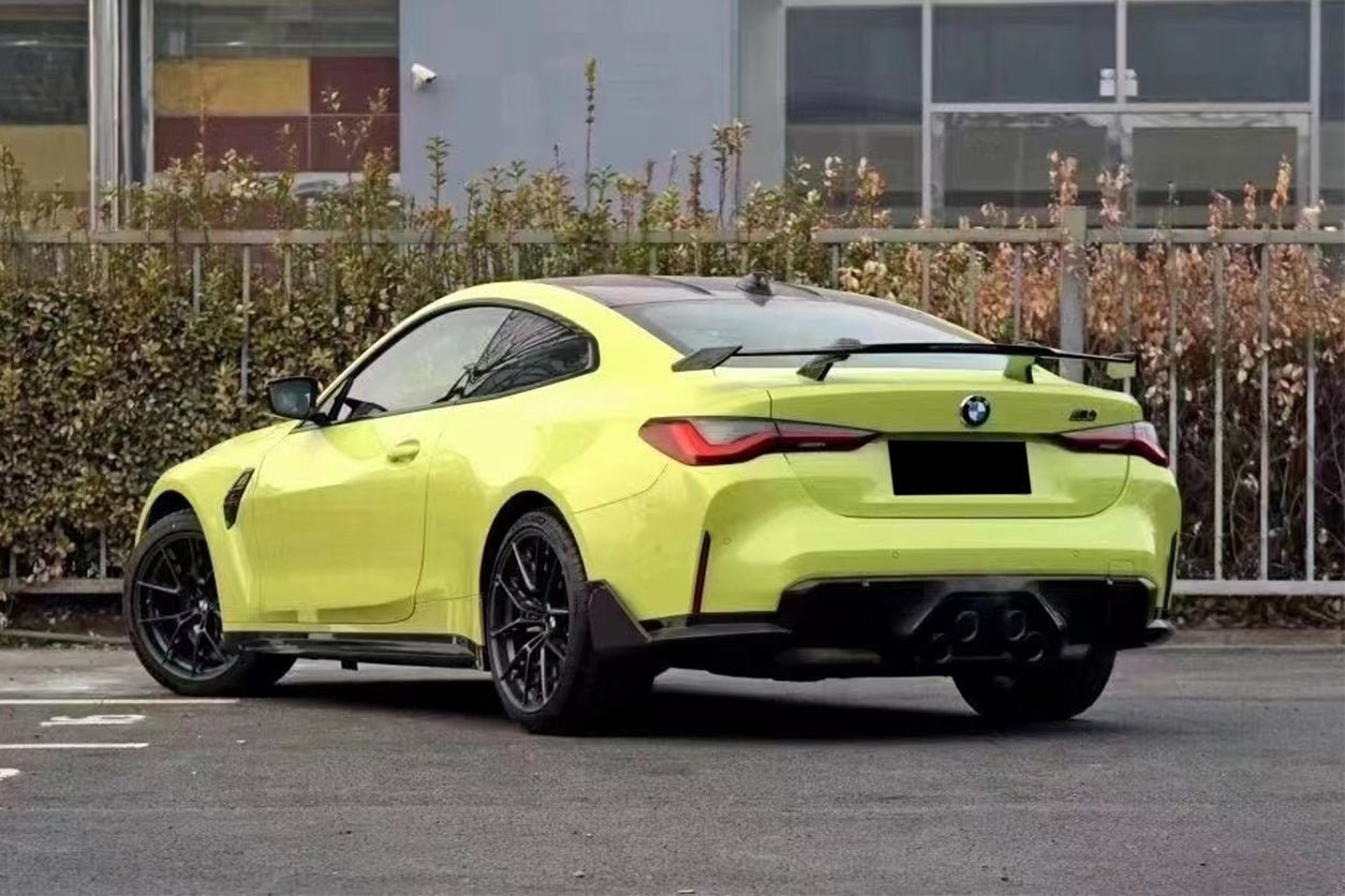 2021-2025 BMW M4 G82 G83 MP Style Dry Carbon Fiber Middle Rear Lip with Winglets