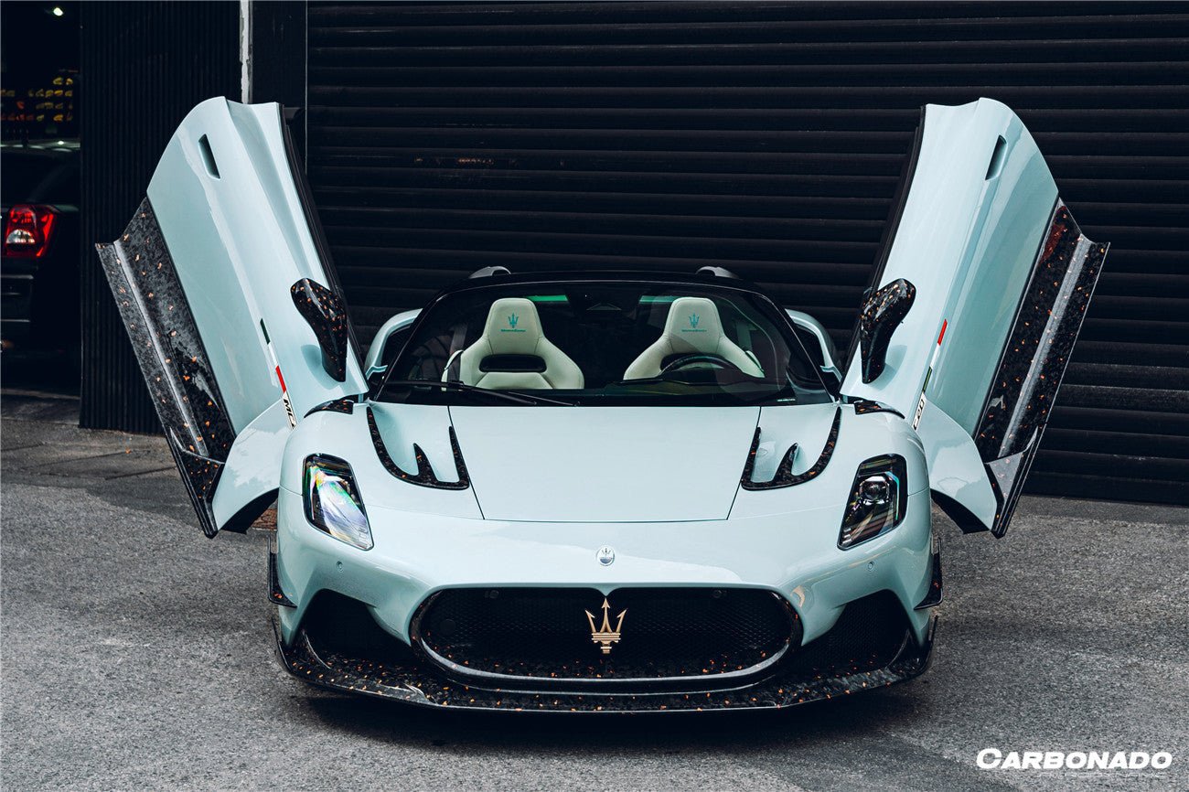 2020 - 2024 Maserati MC20 SVD Style Dry Carbon Fiber Side Skirts