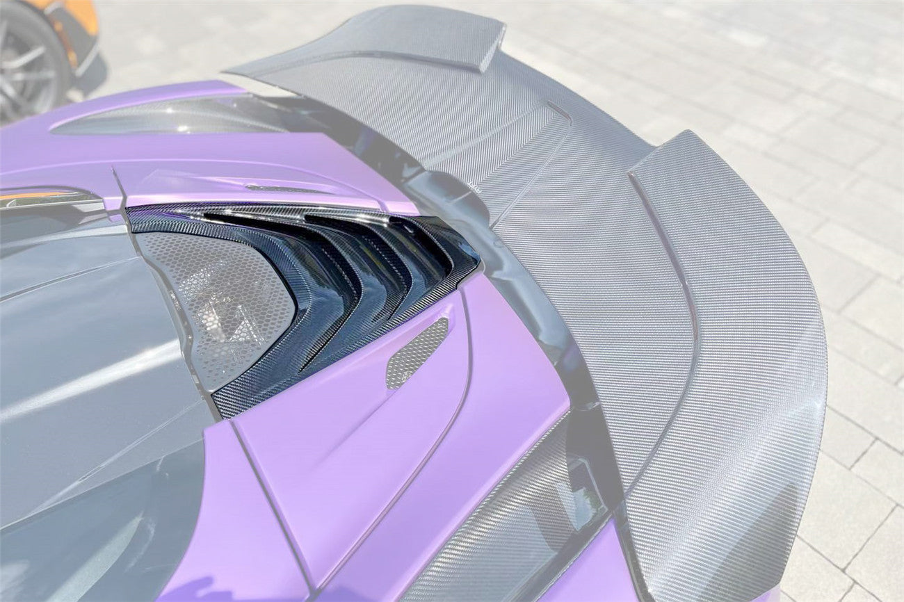 2017 - 2022 McLaren 720s Spyder Dry Carbon Fiber Engine Cover Replacement