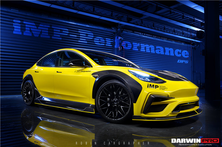 2021 - 2025 Tesla Model 3 IMP Performance Partial Carbon Fiber Full Body Kit