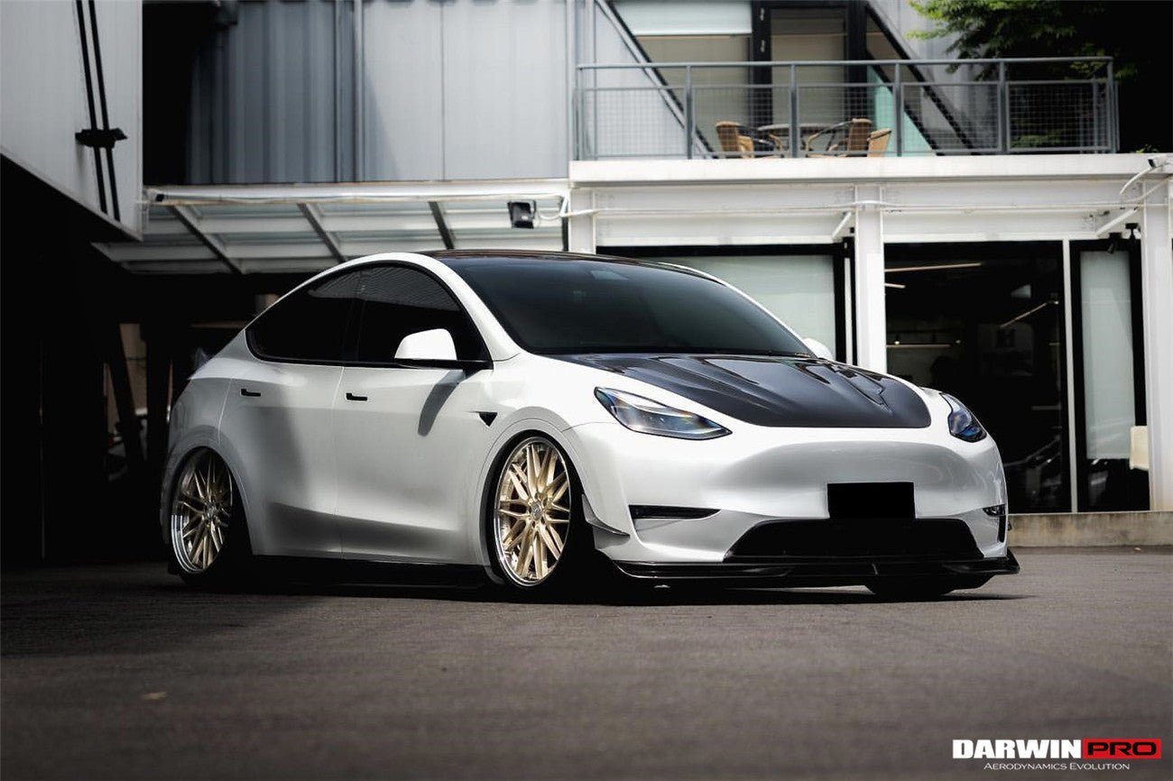 2020 - 2023 Tesla Model Y IMP Performance Carbon Fiber Front  Bumper Canards