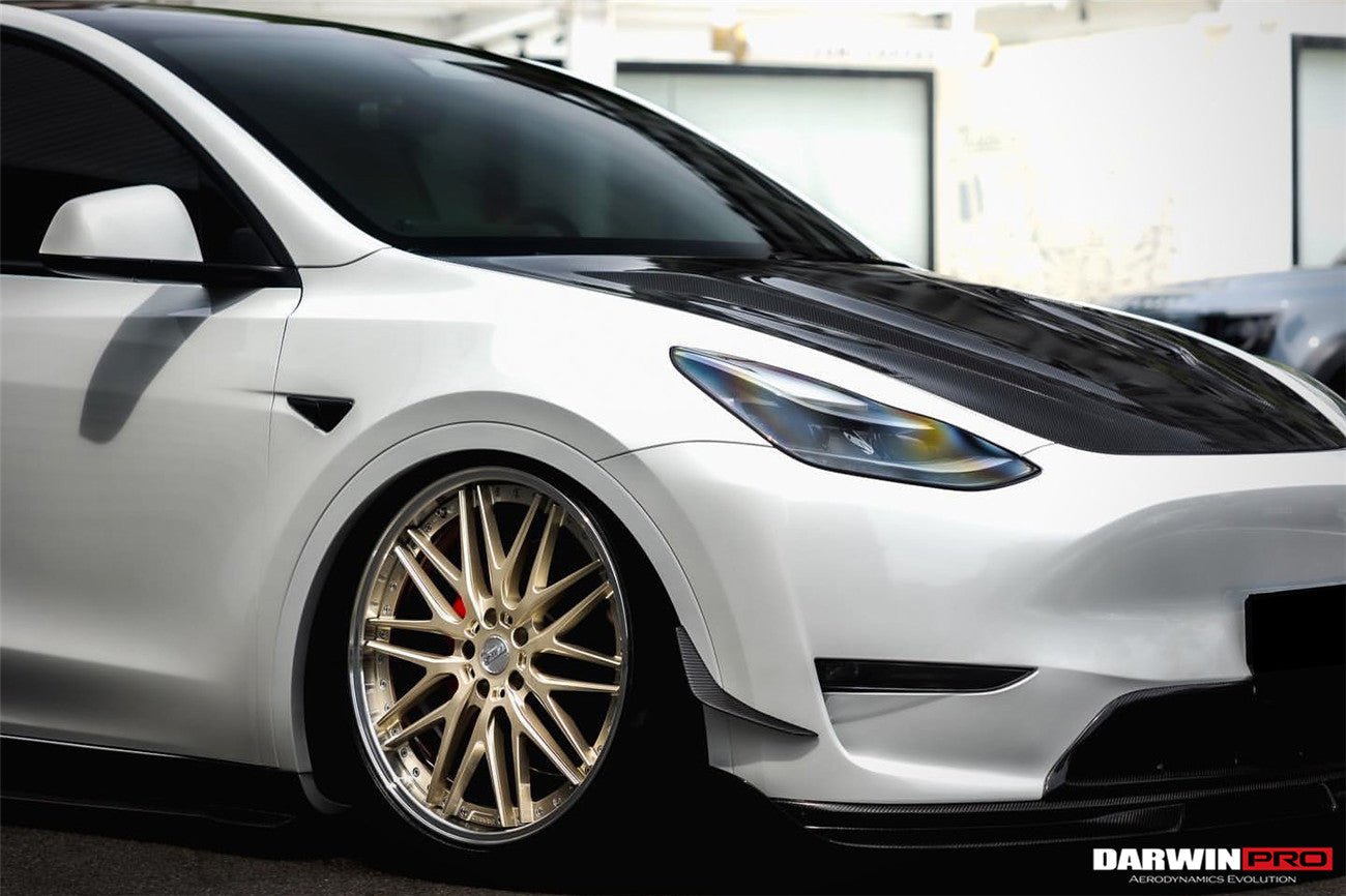 2020 - 2023 Tesla Model Y IMP Performance Carbon Fiber Front  Bumper Canards