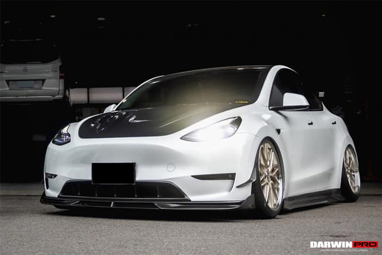 2020 - 2023 Tesla Model Y IMP Performance Carbon Fiber Front  Bumper Canards