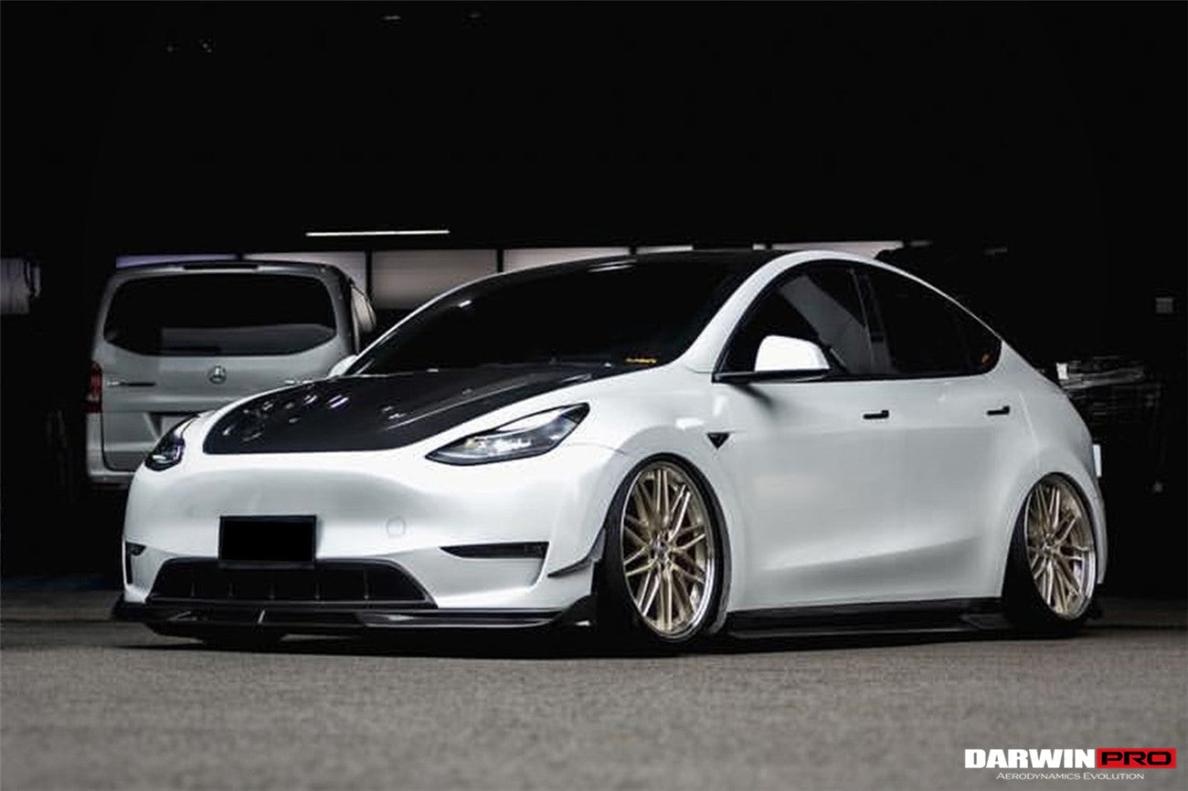 2020 - 2023 Tesla Model Y IMP Performance Carbon Fiber Front  Bumper Canards