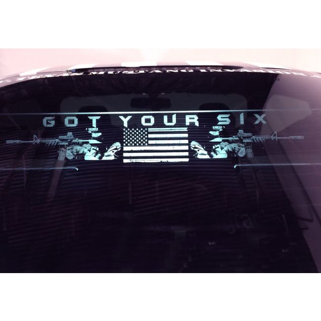 Ford Mustang S550 WindRestrictor Style LED Rear Glow Plate Interior Add-On 2015-Up