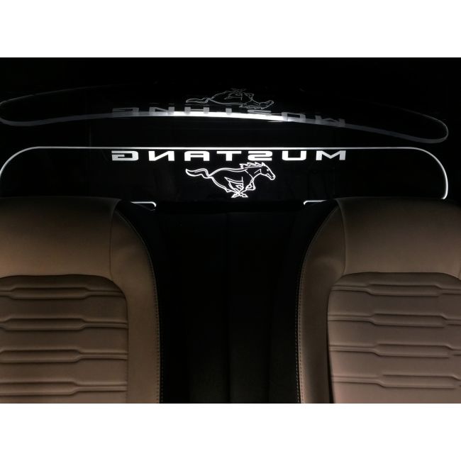 Ford Mustang S550 WindRestrictor Style LED Rear Glow Plate Interior Add-On 2015-Up