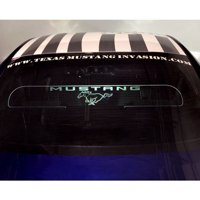 Ford Mustang S550 WindRestrictor Style LED Rear Glow Plate Interior Add-On 2015-Up
