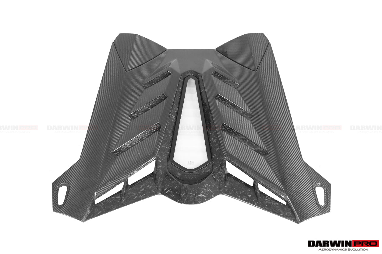 2011 - 2016 Lamborghini Aventador LP700 Roadster SV-BKSSII Style Engine Hood And Wing