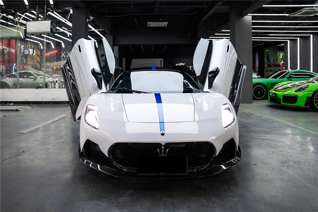2020 - 2024 Maserati MC20 SVD Style Dry Carbon Fiber Front Lip