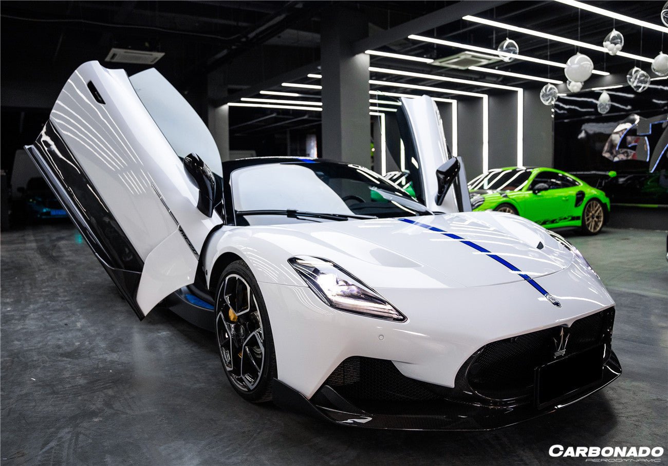 2020 - 2024 Maserati MC20 SVD Style Dry Carbon Fiber Side Skirts