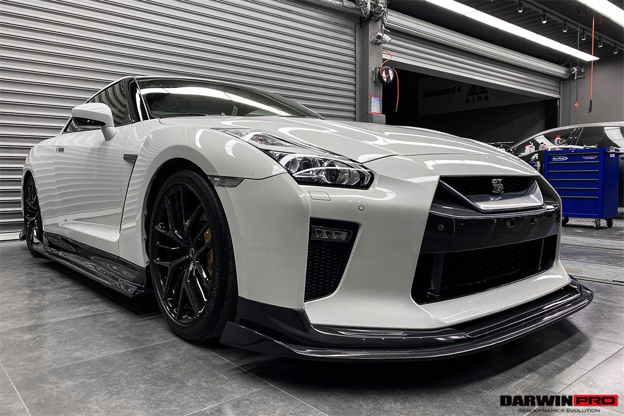2008 - 2022 Nissan GTR R35 EBA BKSS Style Carbon Fiber Side Skirts