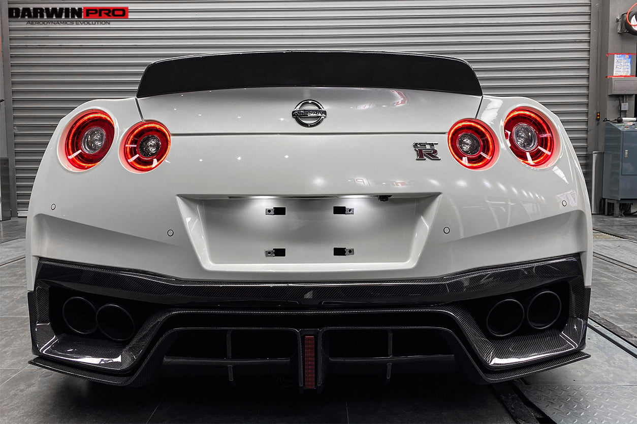 2017 - 2022 Nissan GTR R35 EBA BKSS Style Carbon Fiber Rear Diffuser
