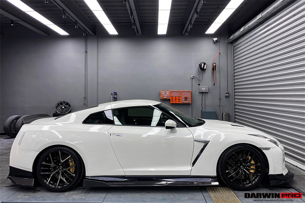 2008 - 2022 Nissan GTR R35 EBA BKSS Style Carbon Fiber Side Skirts