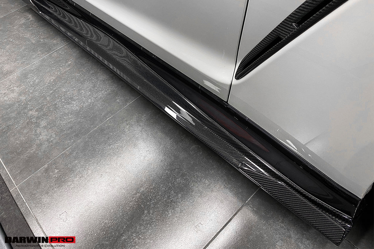 2008 - 2022 Nissan GTR R35 EBA BKSS Style Carbon Fiber Side Skirts