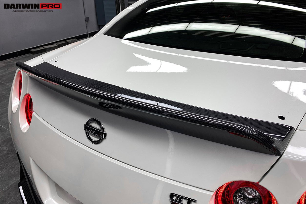 2008 - 2022 Nissan GTR R35 CBA/DBA/EBA BKSS Style Carbon Fiber Trunk Spoiler