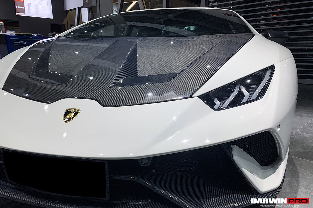 2015 - 2025 Lamborghini Huracan LP610 & LP580 & EVO & Tecnica BKSS Style Carbon Fiber Hood