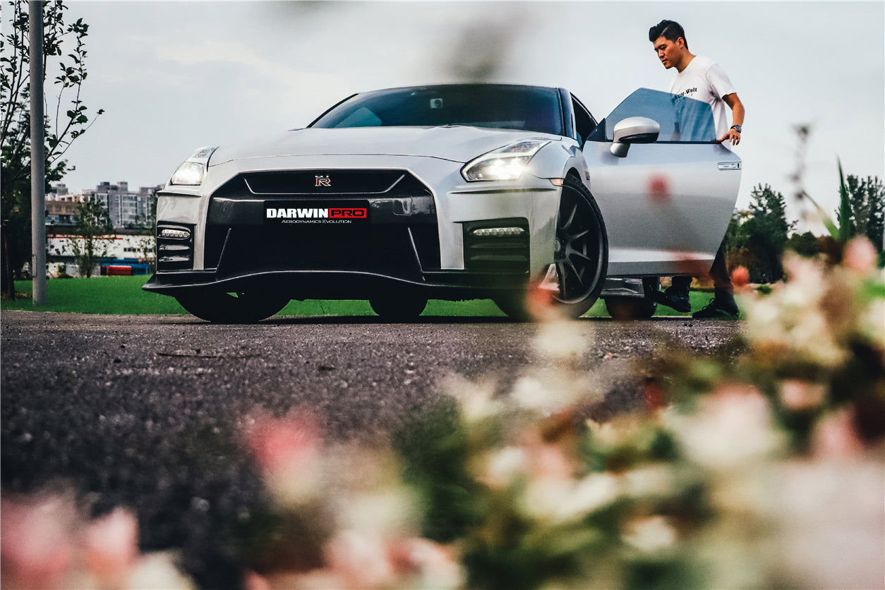 2008-2016 Nissan GTR (R35) Ver17 NSM Style Carbon Fiber Front Bumper
