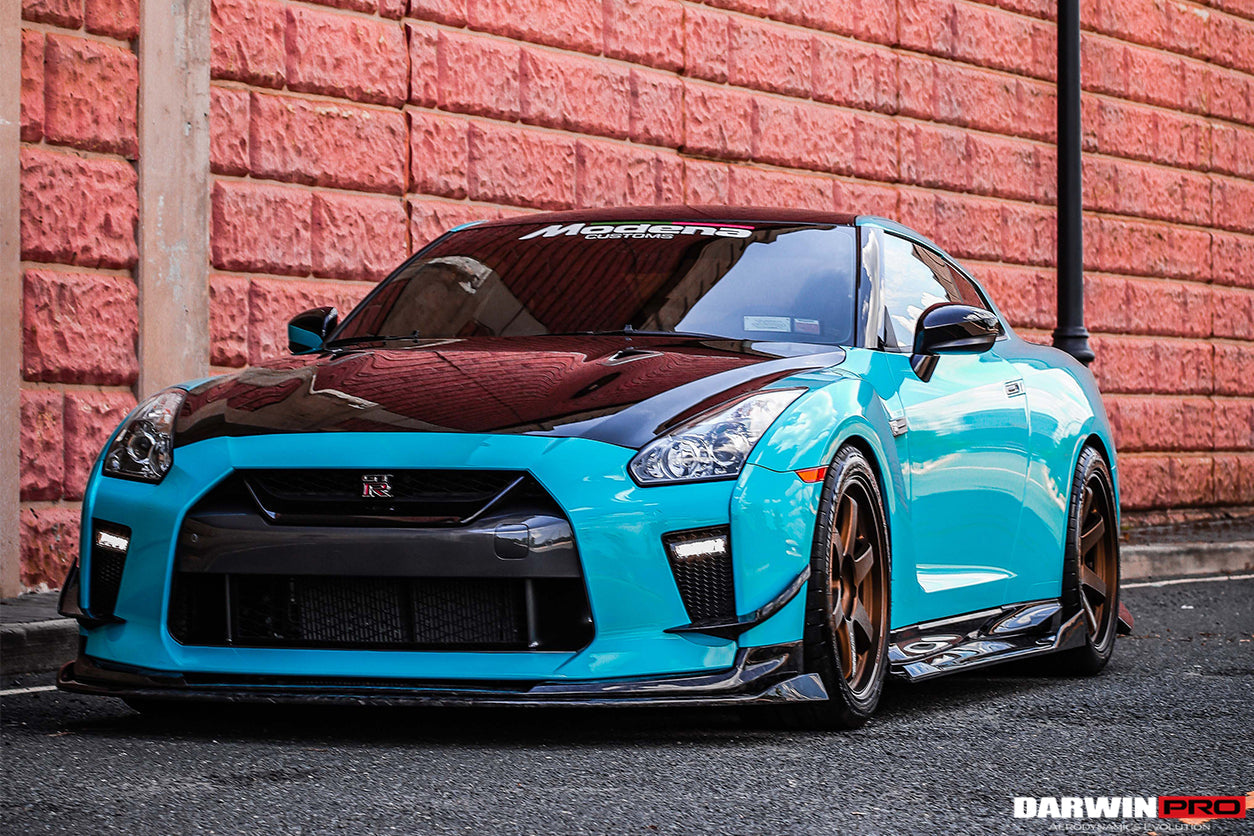 2008 - 2022 Nissan GTR R35 EBA BKSS Style Carbon Fiber Side Skirts