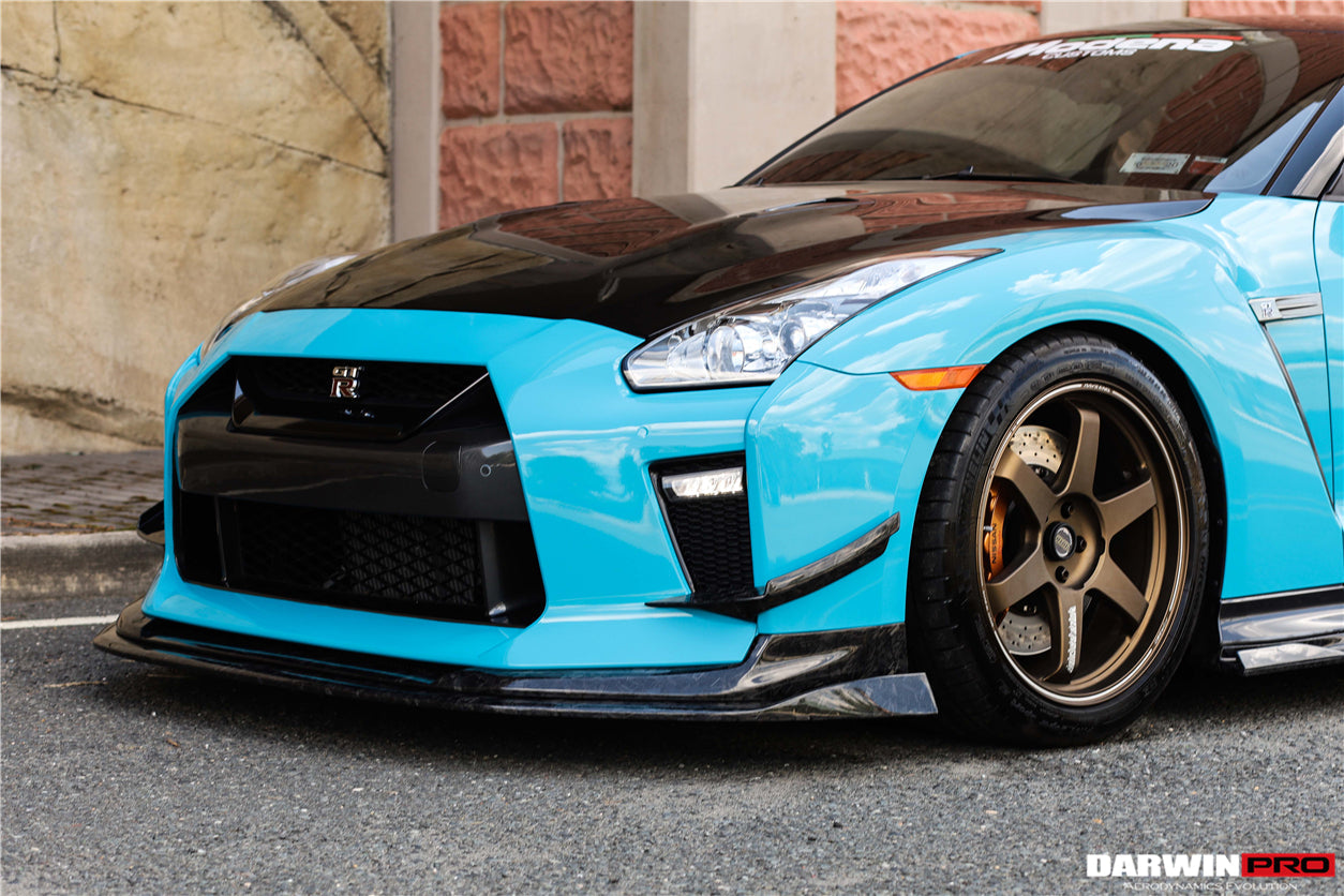 2017 - 2022 Nissan GTR R35 EBA BKSS Style Carbon Fiber Front Canards