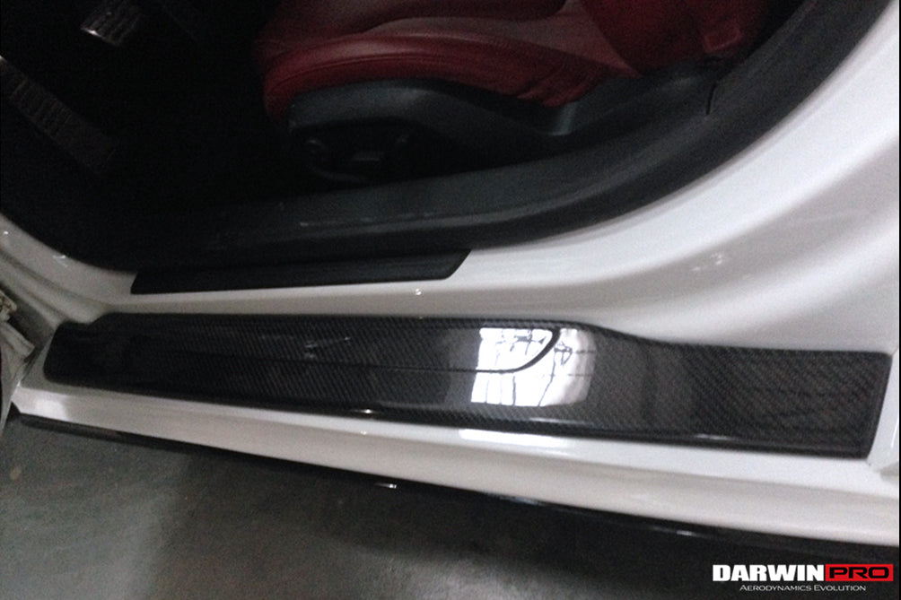 2006 - 2015 Audi R8 Coupe & Spyder P Style Carbon Fiber Door Sills Steps Cover