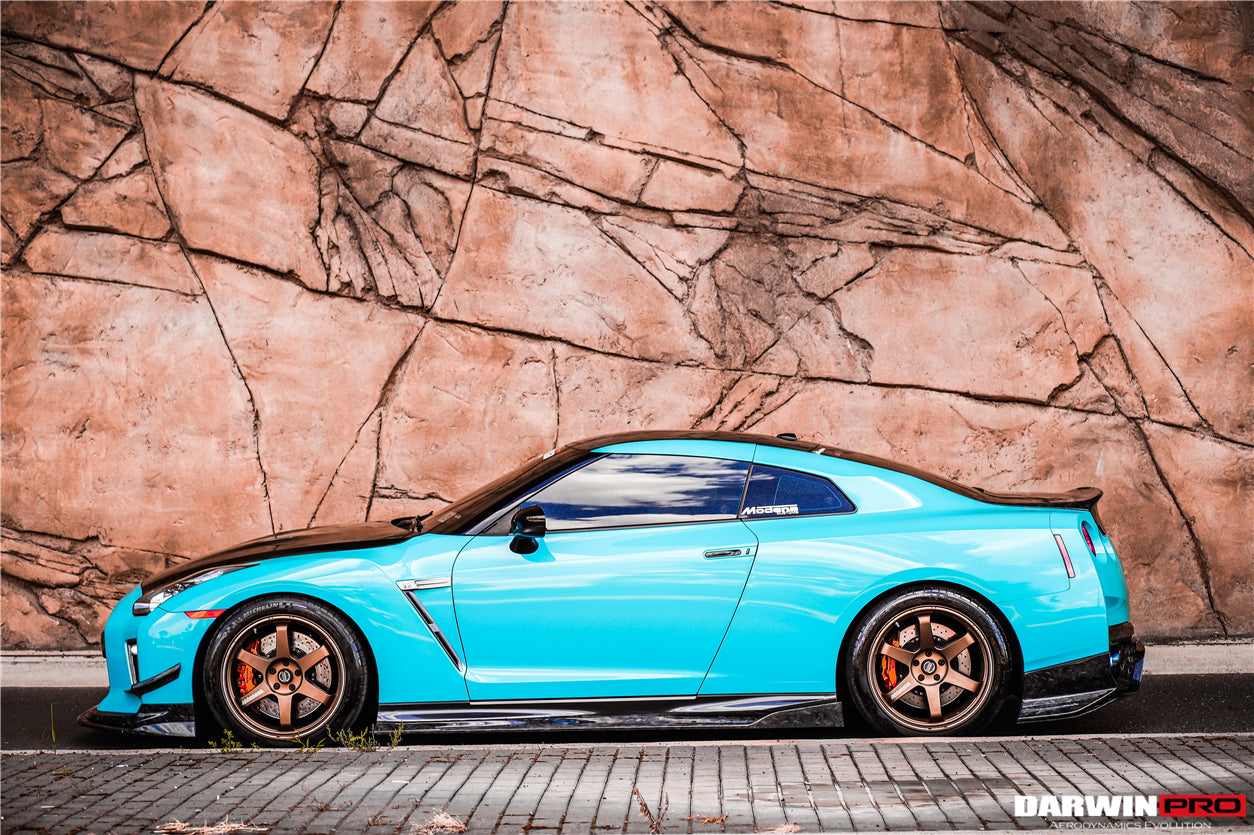 2008 - 2022 Nissan GTR R35 EBA BKSS Style Carbon Fiber Side Skirts