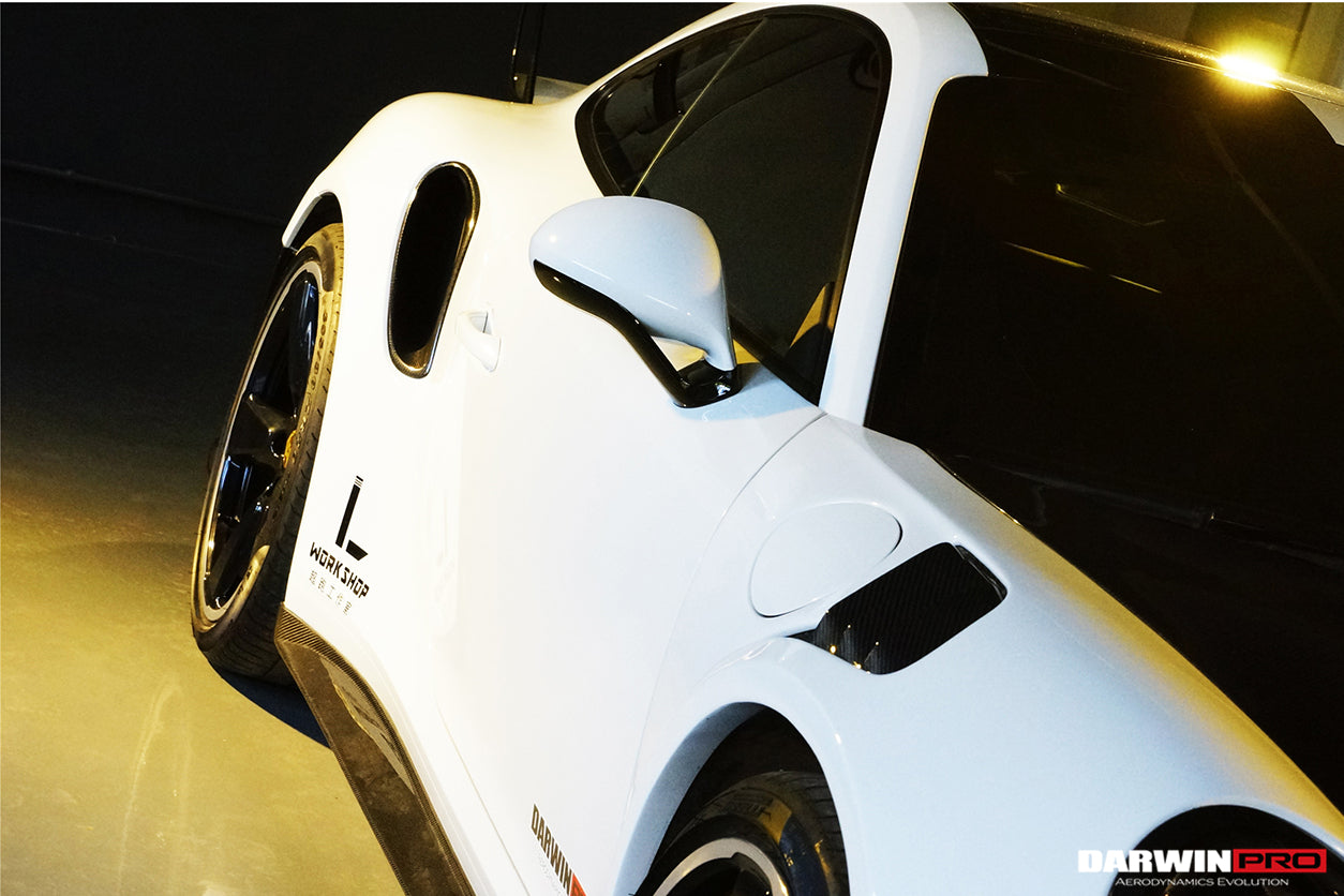 2013 - 2019 Porsche 991 Turbo/S OEM Style Carbon Fiber Quarter Panel Side Scoops