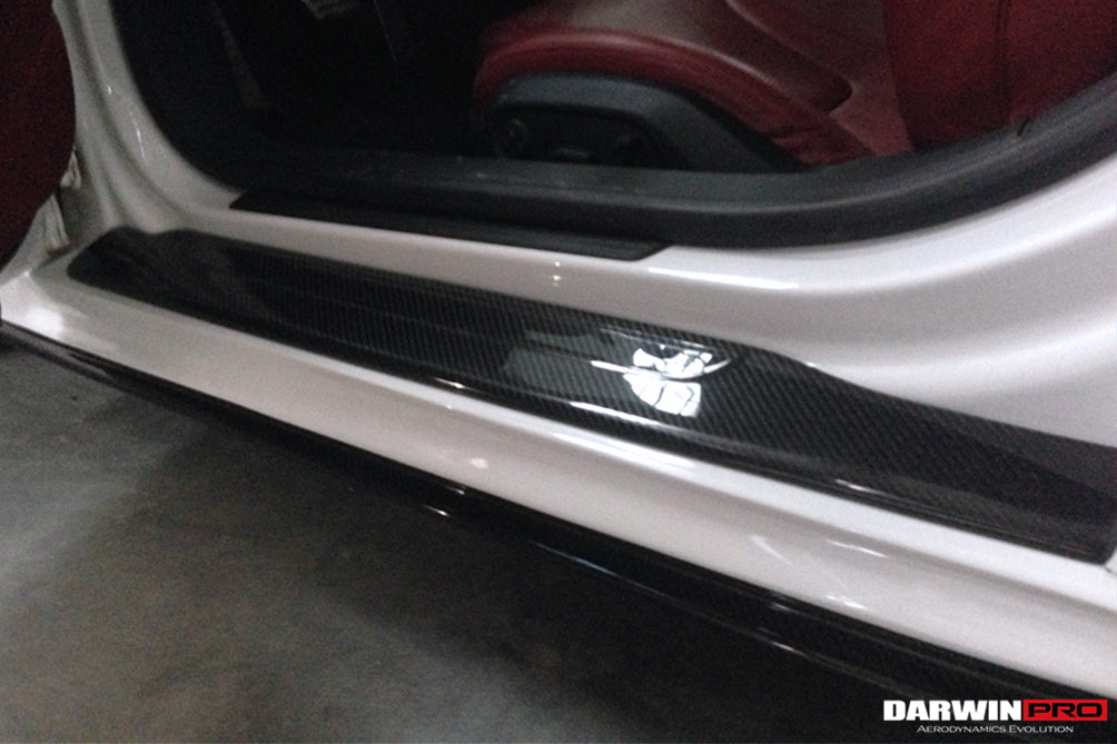 2006 - 2015 Audi R8 Coupe & Spyder P Style Carbon Fiber Door Sills Steps Cover