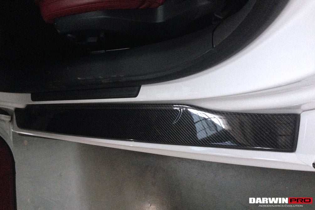 2006 - 2015 Audi R8 Coupe & Spyder P Style Carbon Fiber Door Sills Steps Cover