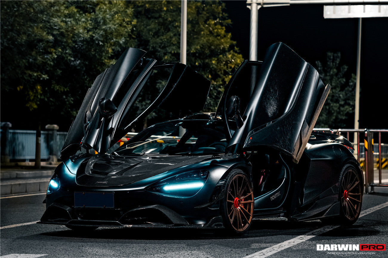 2017 - 2021 McLaren 720s Se²NWB Style Carbon Fiber Front Bumper Canards