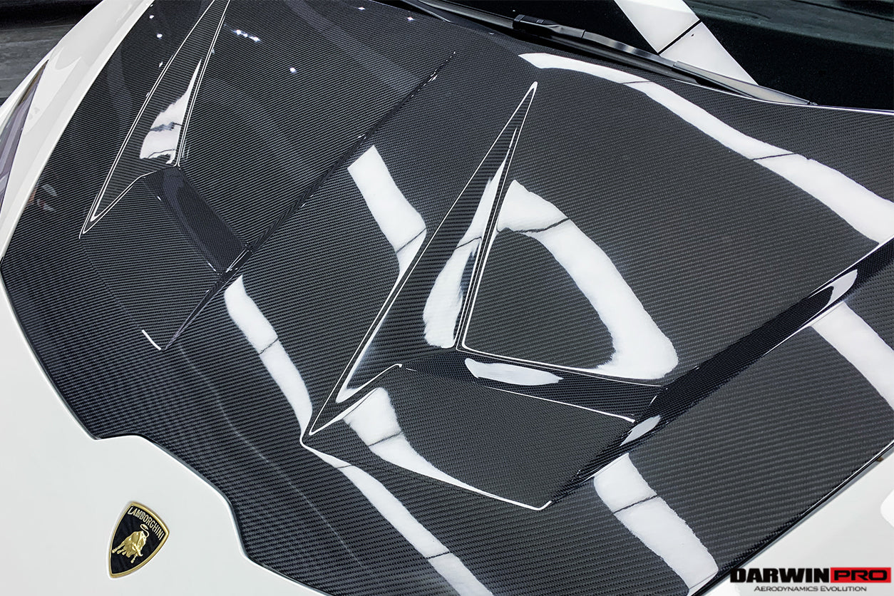 2015 - 2025 Lamborghini Huracan LP610 & LP580 & EVO & Tecnica BKSS Style Carbon Fiber Hood