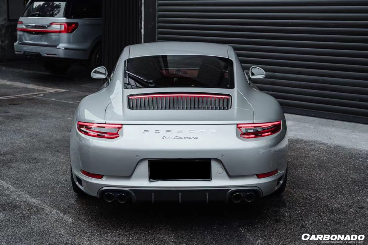 2016 - 2019 Porsche 911 991.2 Carrera/Targa/S/4S/GTS OD Style Quad Exhaust Rear Lip
